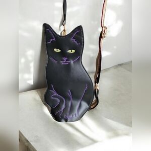 Black Cat Sling Bag NWOT